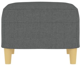 vidaXL Υποπόδιο Σκούρο Γκρι 60 x 50 x 41 εκ. Υφασμάτινο
