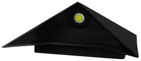 GloboStar 96506 LED Φωτιστικό Τοίχου Απλίκα STEALTH Αρχιτεκτονικού Φωτισμού Μαύρο Αδιάβροχο IP65 10 Watt CREE 1200lm 60° 230V Ψυχρό Λευκό Μ17 x Π7.5 x Υ17cm