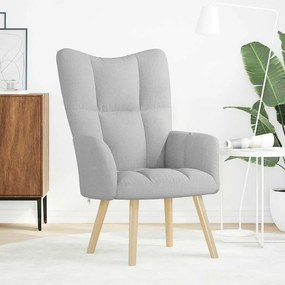 vidaXL Καρέκλα χαλάρωσης Cloud Grey Fabric