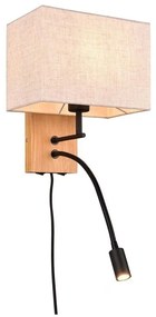 Φωτιστικό Τοίχου - Απλίκα Nilam 212870236 25x30cm 1xE27 28W Natural-White Trio Lighting