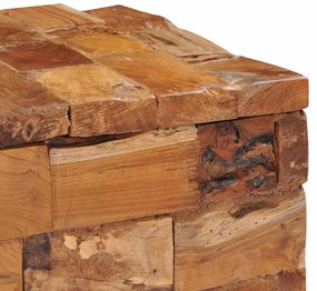 vidaXL Σκαμπό Αποθήκευσης από Μασίφ Ξύλο Teak