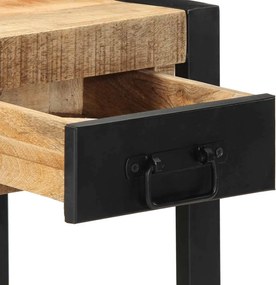 vidaXL Side Table 35x35x50 cm Στερεό ακατέργαστο ξύλο Mango
