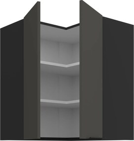 Κρεμαστό ντουλάπι γωνιακό Arianna 60x60 GN 72 2F-Γκρι