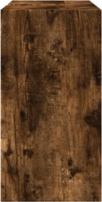 vidaXL Ντουλάπι Νιπτήρα Καπνιστή Δρυς 63x29x55 εκ. Επεξεργασμένο Ξύλο