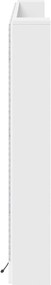 vidaXL Κεφαλάρι Ντουλάπι με LED με ράφι Λευκό 180 x 16,5 x 103,5 cm