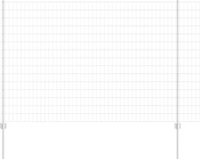 vidaXL Τεντώτο με στήριγμα Ασημί 1,5 x 10 m Ατσάλι