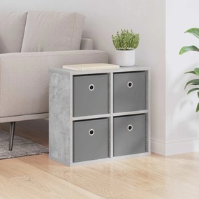vidaXL Πλαϊνό γραφείο Σκυρόδεμα Γκρι 49,5 x 22 x 47 εκ