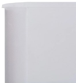 VidaXL Προστατευτικό Αέρα 9 Πάνελ Λευκό Άμμου 1200x160 εκ. Υφασμάτινο