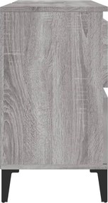 vidaXL Ντουλάπι Νιπτήρα Γκρι Sonoma 80 x 33 x 60εκ. Επεξεργασμένο Ξύλο