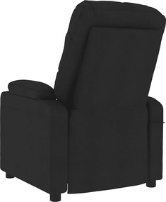 vidaXL Πολυθρόνα Ανακλινόμενη Μαύρη Υφασμάτινη