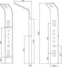Karag Grande Elea 9901 - Στήλη υδρομασάζ
