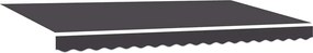 vidaXL Σκηνίτσα Αναδιπλούμενη Ανθρακί 400 x 200 cm ύφασμα
