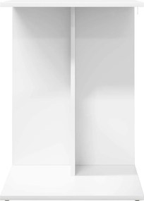 vidaXL Τραπεζάκι Πλευράς Λευκό 45 x 40 x 62,5 εκ. Επεξεργασμένο ξύλο