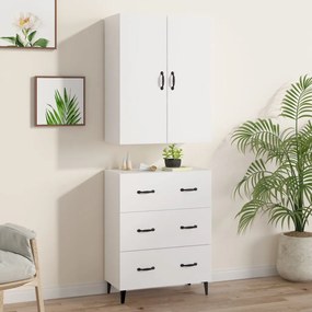 vidaXL Ντουλάπι Λευκό 69,5x34x180 εκ. από Επεξεργασμένο Ξύλο