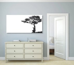 Εικόνα σιλουέτα ενός δέντρου - 100x50