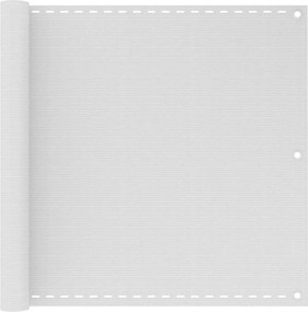 VidaXL Διαχωριστικό Βεράντας Λευκό 90 x 400 εκ. από HDPE