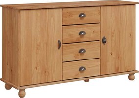 vidaXL Πλαϊνό γραφείο ASKIM 133,5 x 40 x 79 εκ. Μασίφ ξύλο πεύκου