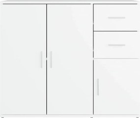 vidaXL Ντουλάπι Λευκό 91 x 29,5 x 75 εκ. από Επεξεργασμένο Ξύλο