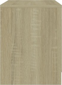 vidaXL Κομοδίνα 2 τεμ. Sonoma Δρυς 45x34,5x44,5 εκ. Επεξεργασμένο Ξύλο
