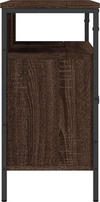 vidaXL Ντουλάπι Νιπτήρα Μπάνιου Καφέ Δρυς 80x30x60 εκ. Επεξ. Ξύλο