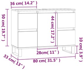 ΝΤΟΥΛΑΠΙ ΜΠΑΝΙΟΥ ΚΑΦΕ ΔΡΥΣ 80 X 33 X 60 ΕΚ. ΕΠΕΞΕΡΓΑΣΜΕΝΟ ΞΥΛΟ 831667