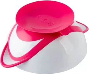Bowl With Suction Cup And Spoon - Pink 1063/03