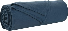 vidaXL Κουβέρτα Σκούρο μπλε 210 x 140 εκ Μαλλί