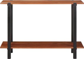 vidaXL Τραπέζι κονσόλας με ράφι Καφέ και Μαύρο 110 x 30 x 75 εκ