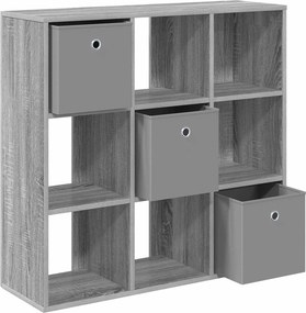 vidaXL Πλαϊνό γραφείο Γκρίζο Σονομα 88,5 x 29 x 84,5 εκ.