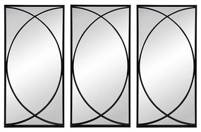 ARTEKKO Καθρέπτες Τοίχου Περίτεχνοι Σετ/3 - MDF - 83724-DS