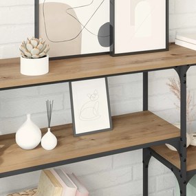 vidaXL Τραπέζι κονσόλας με ράφι Artisan Oak 150 x 29 x 76,5 εκ