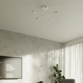 Φωτιστικό τοίχου LOOP λευκό ατσάλι/1xmax 15W LED
