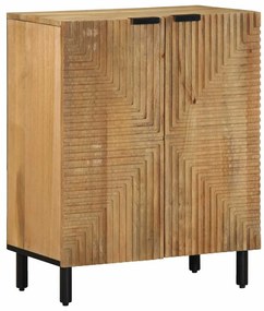 3 τεμαχίων Sideboards καφέ 60x33x75 cm μασίφ ξύλο Mango - Καφέ