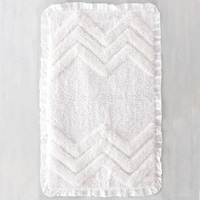 Πατάκι Μπάνιου (60x90) Rythmos Darius Λευκό