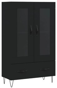 vidaXL Ντουλάπα Μαύρη 69,5 x 31 x 115 εκ. από Επεξεργασμένο Ξύλο