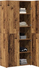 vidaXL Highboard Παλιό ξύλο 80 x 42 x 185 εκ
