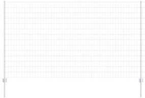 vidaXL Τεντώτο με στήριγμα Ασημί 1,4 x 10 m Ατσάλι