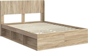 vidaXL Καλάθι με αποθήκη και κεφαλάρι Sonoma Δρυς 150 x 200 cm