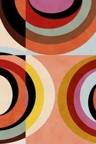 Εικονογράφηση Warm Colors Bauhaus Geometry3, Ana Rut Bre