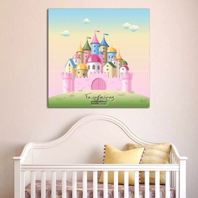Παιδικός καμβάς σε πίνακα με κάστρο KNV079 80cm x 80cm