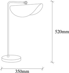 Table Lamp Sivani - MR - 844 White
Gold