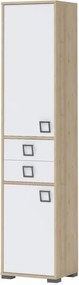 Στήλη Riddle 2D2S-Δρυς-Λευκό - 44.00Χ37.00Χ198.00cm