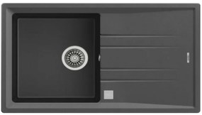 Νεροχύτη με Ένα Κύπελλο Teka Stone 50BTG Γκρι