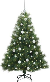 vidaXL Τεχνητό Χριστουγεννιάτικο Δέντρο Πράσινο 150 cm ΠΕ και PVC