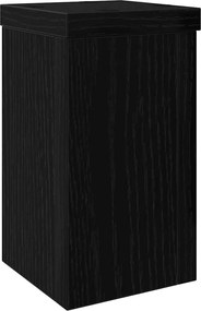 vidaXL Βάση φυτών 2 pcs Μαύρη Οξυά 10 x 10 x 18 cm Επεξεργασμένο ξύλο