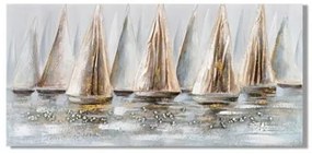 ΠΙΝΑΚΑΣ ΣΕ ΚΑΜΒΑ Fylliana "Ships" 120x3x60cm 108-224-061