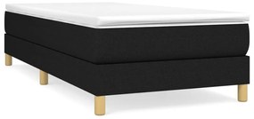 Πλαίσιο Κρεβατιού Boxspring Μαύρο 90x190 εκ. Υφασμάτινο - Μαύρο