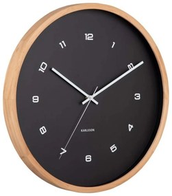 Ρολόι Τοίχου Modesta KA5938BK Φ41,6x5,5cm Black Karlsson Wood