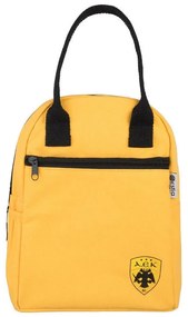 Τσάντα Φαγητού Ισοθερμική AEK BC 00-19280 20x12x26cm 7lt Yellow-Black Estia 100% Βαμβάκι