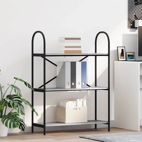 vidaXL Ράφι Βιβλίων 3 επιπέδων 80 x 30 x 109 εκ Επεξεργασμένο ξύλο